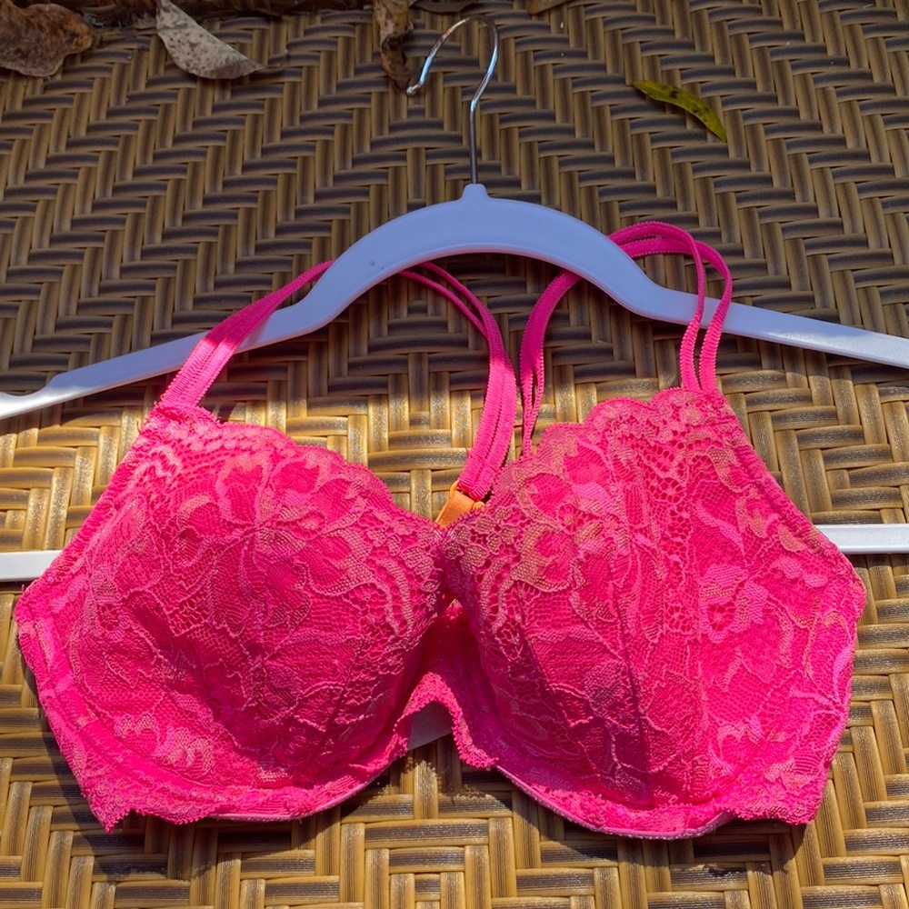 Pink bra